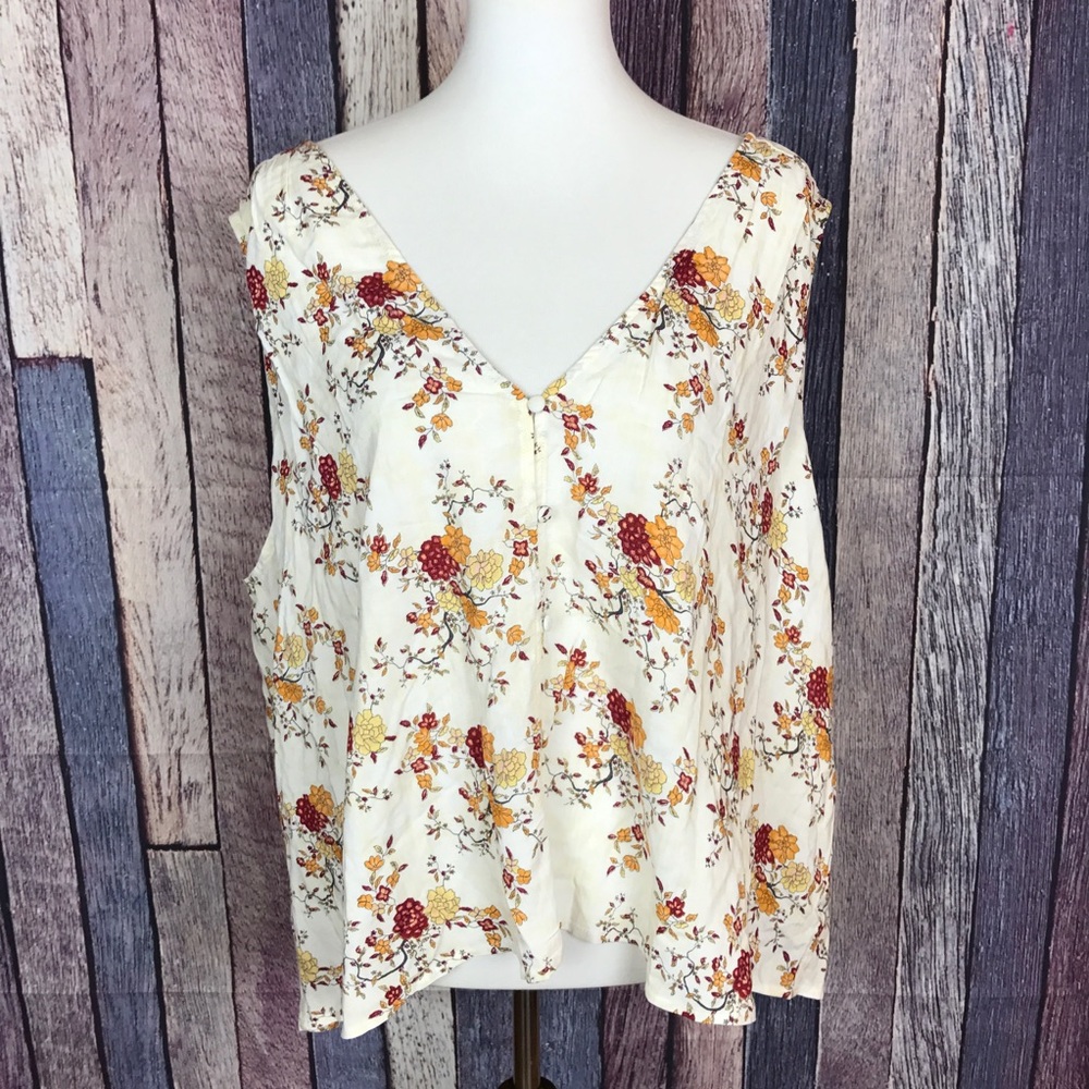 New Without Tag Melrose and Market Rayon Floral 3X